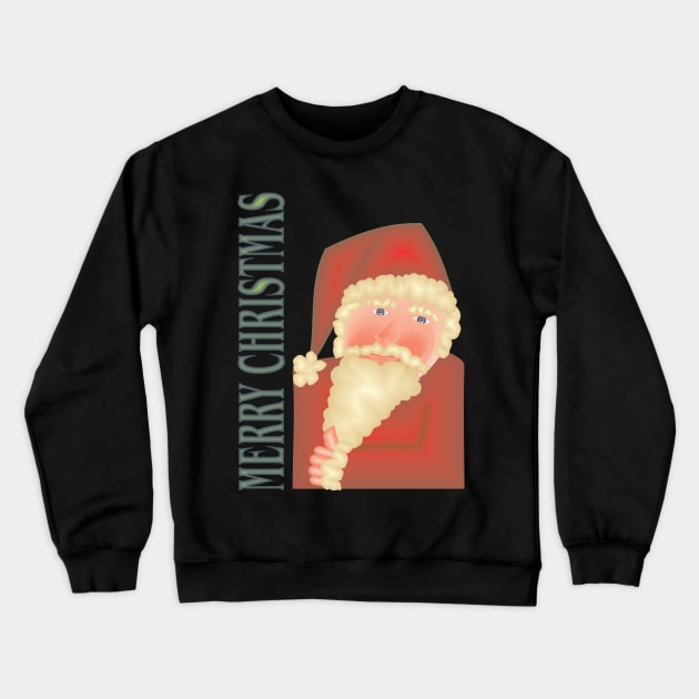 Retro Santa Crewneck Sweatshirt by Norwood Designs